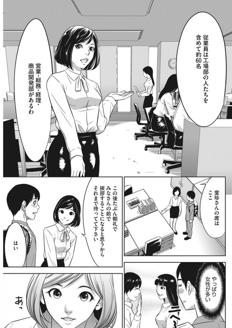 【少年漫画】新入社員として入社した精力食品を取り扱う会社に在籍する女性社員…この会社は多くの女性社員と好きなことができるハーレム会社だった！朝礼で自社の精力食品でギンギンの社長はエロ巨乳秘書とその場でセックス！【さいこ】