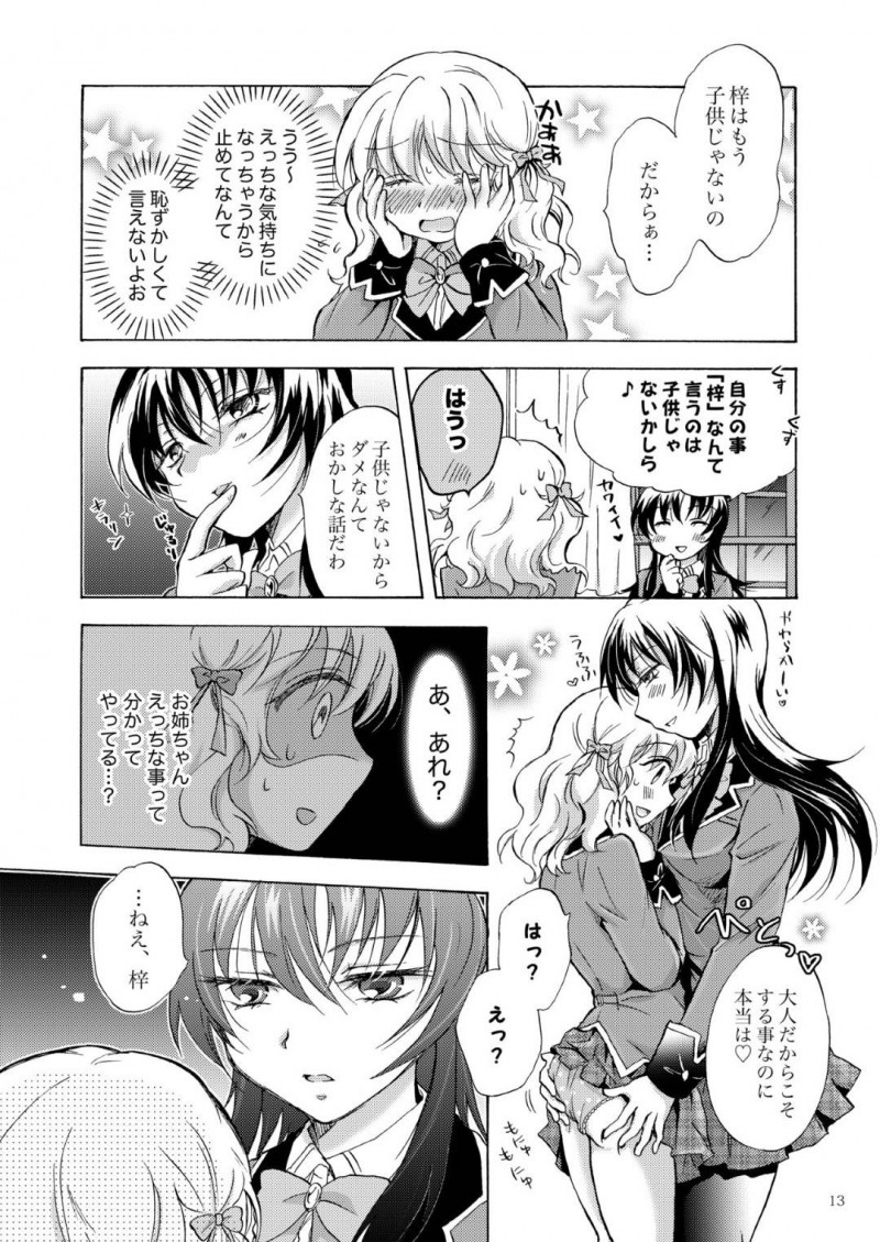 【エロ同人誌】血がつながっていないシスコン巨乳姉…妹のことが大好きで身体を触ることを良くないと思っている妹は姉に伝えるが実は義理の姉妹ということがわかり恋人としてイチャイチャ！初めてのキスやマンコを触られ２人で仲良く絶頂！【みら】