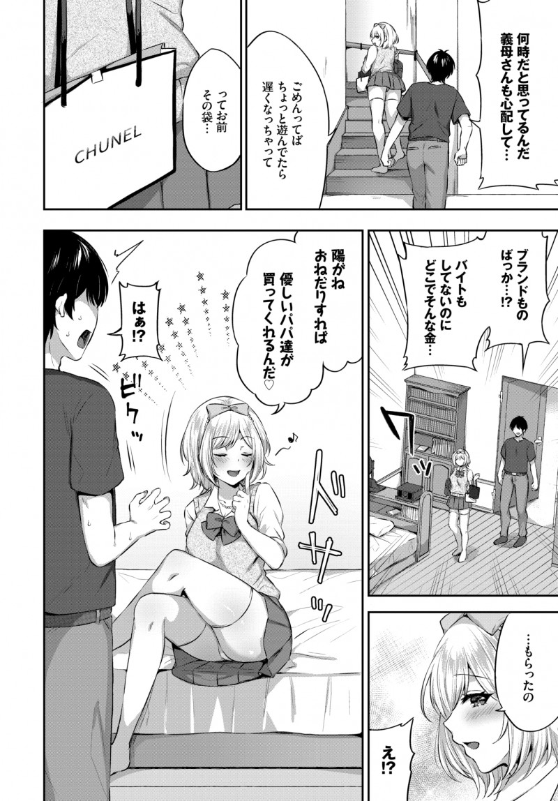 かわいすぎる義理の妹がパパ活をしているらしく、ほしいバッグがあるとおっぱいを見せつけ誘惑してきて、知らないおっさんたちとはこれ以上やらせたくなく義妹と中出しセックスしてしまう義兄！