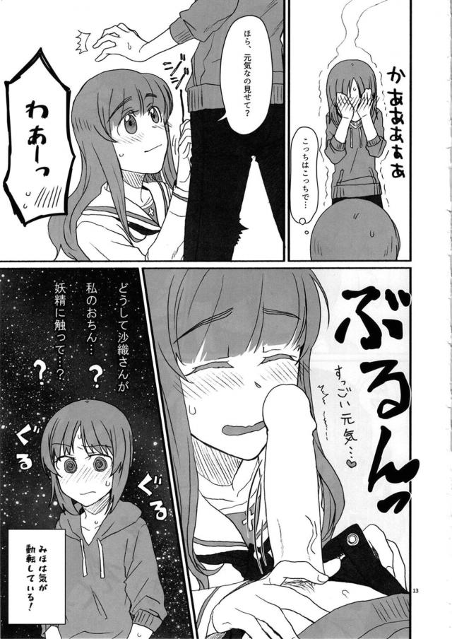沙織さんから同居しようと言われたみほが一緒に住みたいからうれしいと言ったらあっというまに沙織さんが部屋を決めて同棲がはじまり、沙織さんにふたなりちんこをご奉仕されさっそくいちゃラブ中出しセックスしちゃった///【ガールズ＆パンツァー・エロ同人誌】