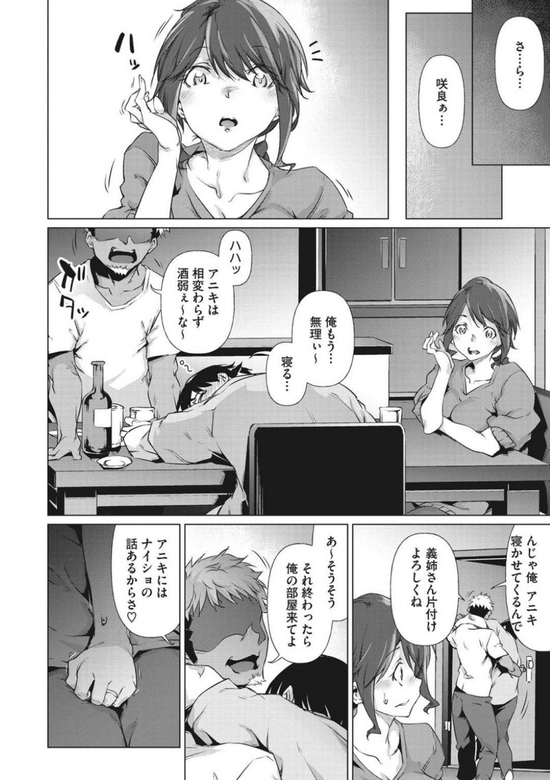 【少年漫画】いきなり遊びに来ることになった義弟に会うのを楽しみに待つ人妻…最後に会った印象とかなり変わった義弟に戸惑いながらも明るく接するが夫がいなくなった途端急変！服を破りレイプまがいに犯す！夫への秘密を作ってしまい毎晩調教されセックス三昧！【六壱】