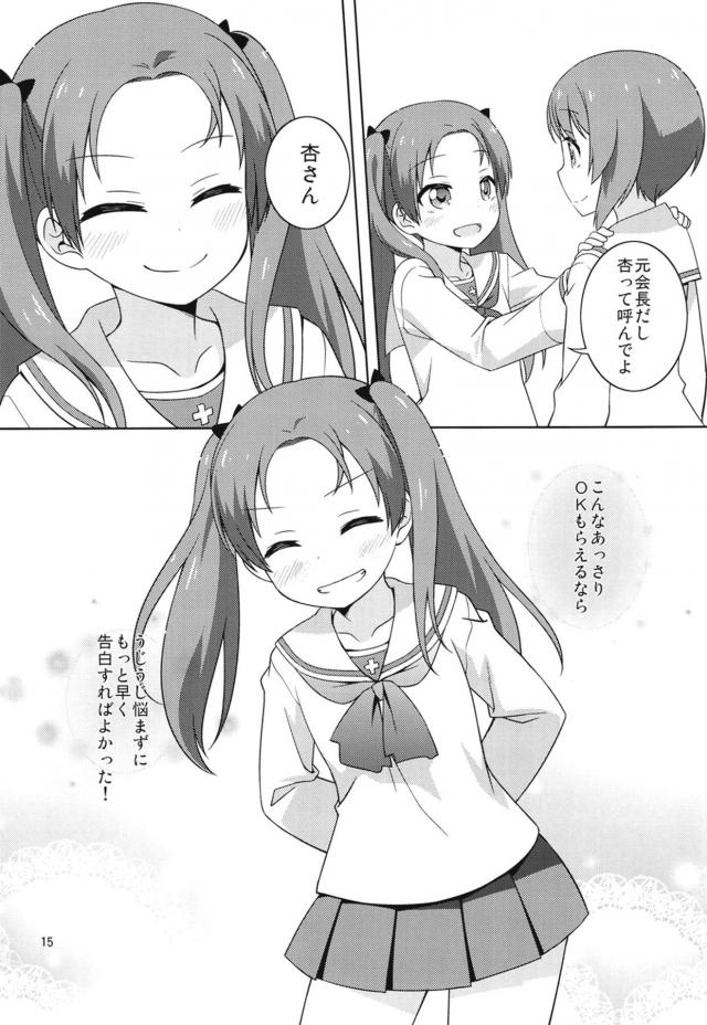 西住ちゃんのことが好きだけど素直になれない杏がついに告白するとまさかのあっさりOKだったが、意外とSだった西住ちゃんにローターで調教されるｗｗｗｗｗｗ【ガールズ＆パンツァー・エロ同人誌】