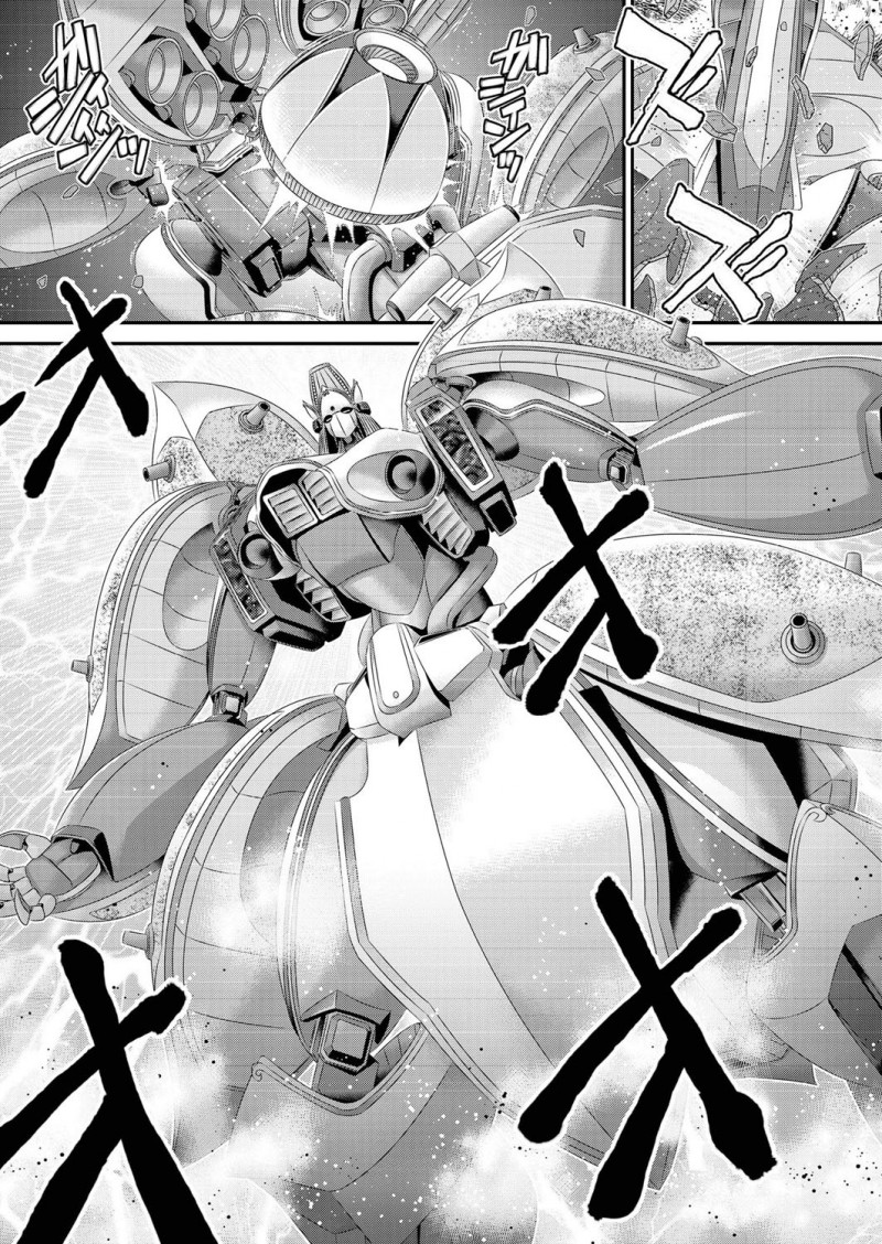 【エロ漫画】核が落ちて世の中を暴力が支配する世界になり、大仏ロボをあやつり男たちを成敗している女達が触手ロボに襲われ犯されながらも…！？