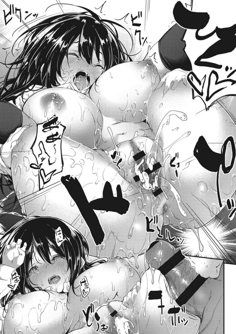 【少年漫画】彼氏と初エッチを目論む純情処女爆乳JK…武器の爆乳を駆使して押し倒され彼氏のスイッチを入れることに成功！そのままパイズリフェラで射精！そして念願の初中出しセックス！【六壱】