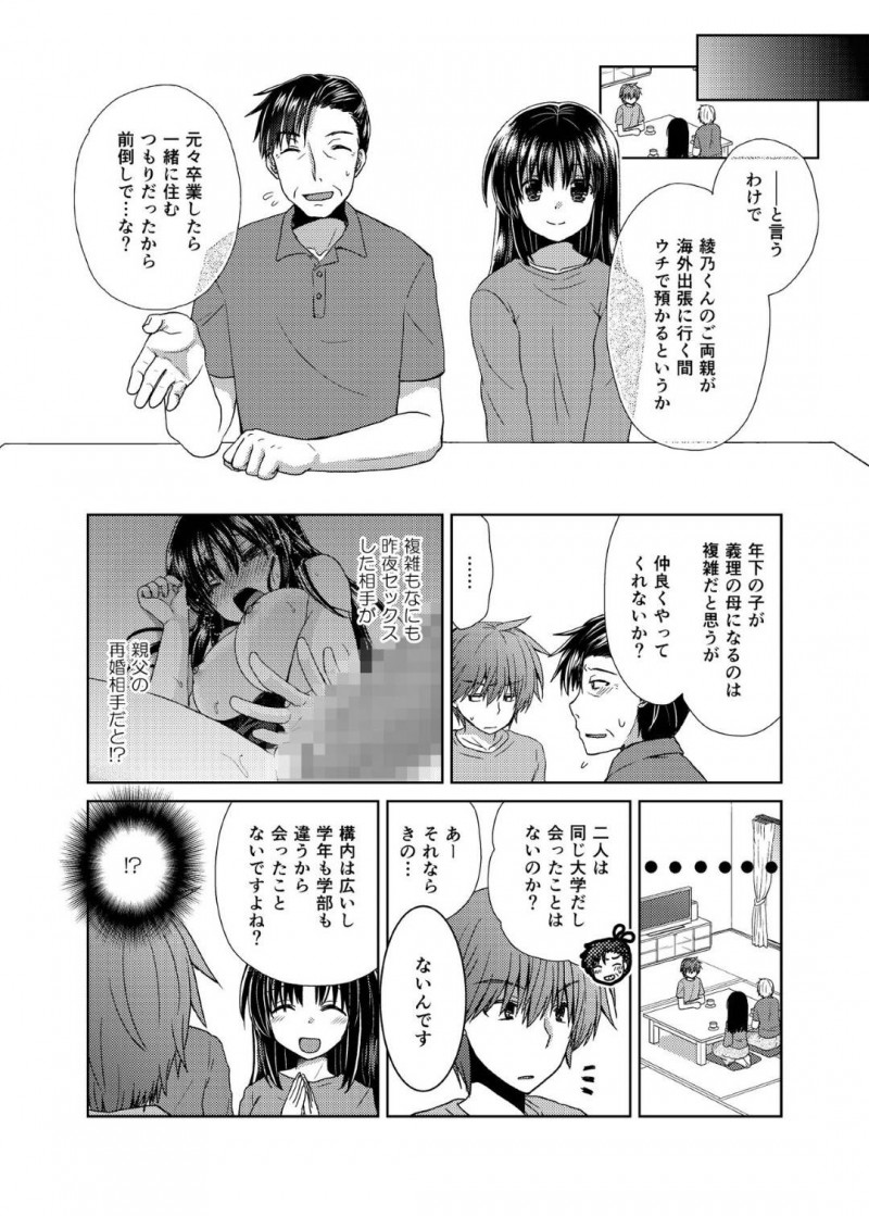 合コンの後家に来た男子に犯された爆乳お姉さん…実は男子の父親が再婚相手で義母として一緒に暮らすことになり毎日生ハメセックスして寝取られる【しこしこ日和：若妻義母の寝取り方】