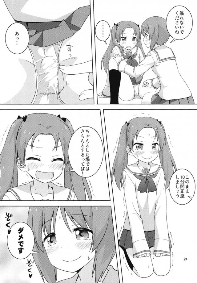 西住ちゃんのことが好きだけど素直になれない杏がついに告白するとまさかのあっさりOKだったが、意外とSだった西住ちゃんにローターで調教されるｗｗｗｗｗｗ【ガールズ＆パンツァー・エロ同人誌】