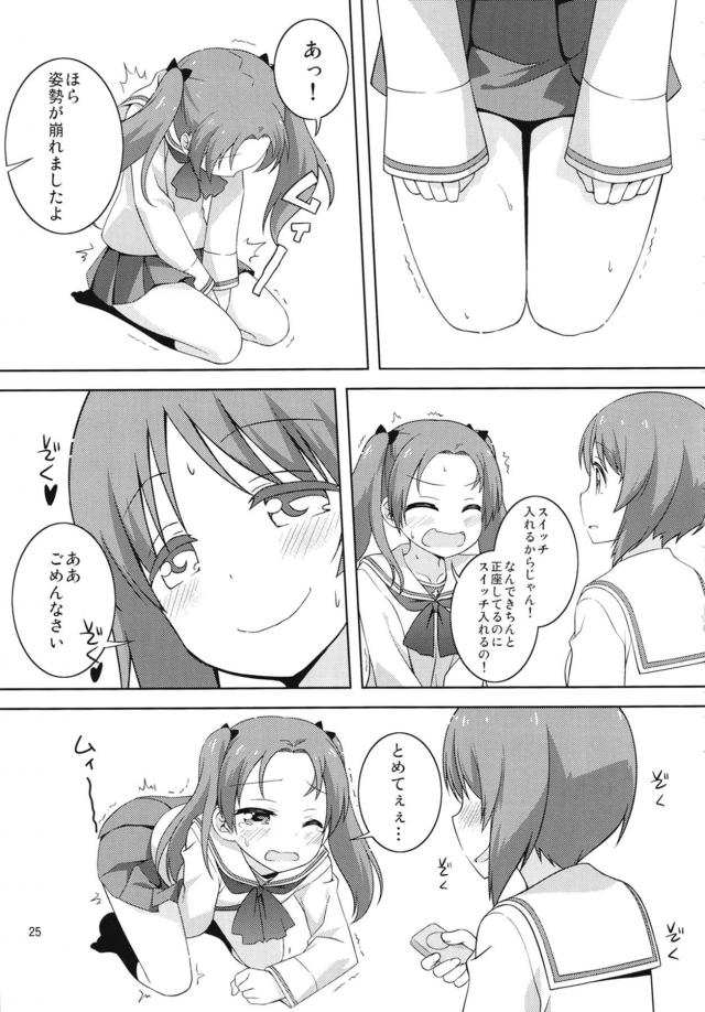 西住ちゃんのことが好きだけど素直になれない杏がついに告白するとまさかのあっさりOKだったが、意外とSだった西住ちゃんにローターで調教されるｗｗｗｗｗｗ【ガールズ＆パンツァー・エロ同人誌】