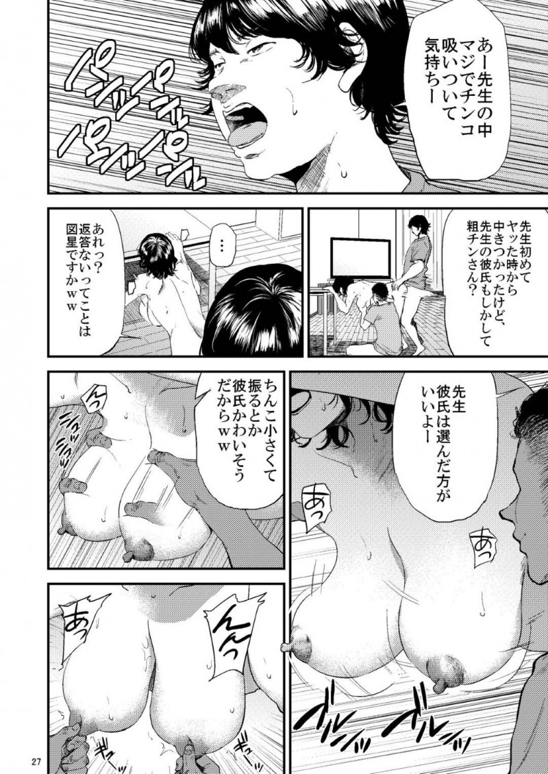 不良の生徒たちの悪行を発見した気の強い女教師…然るべき対応をしようとしたら集団レイプされ生ハメ輪姦セックスでアクメしまくり性奴隷堕ち【ごしっぷごしっく：少し気の強い理科の先生が生徒に弄ばれるHな本】