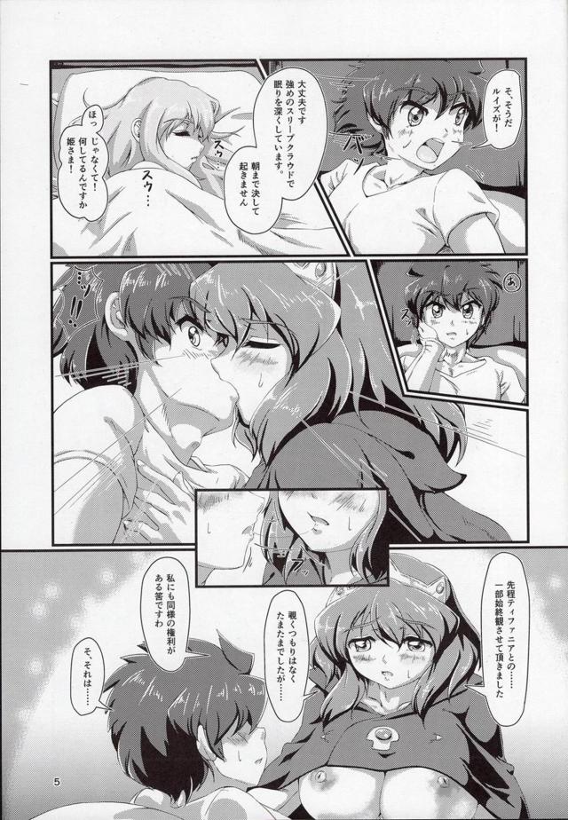 ぐっすりと眠っていたサイトが違和感を感じ目を覚ますと隣にルイズがいるのに姫様がフェラをしていて、我慢できず姫様と激しく中出しセックスしてしまった！【ゼロの使い魔・エロ同人誌】