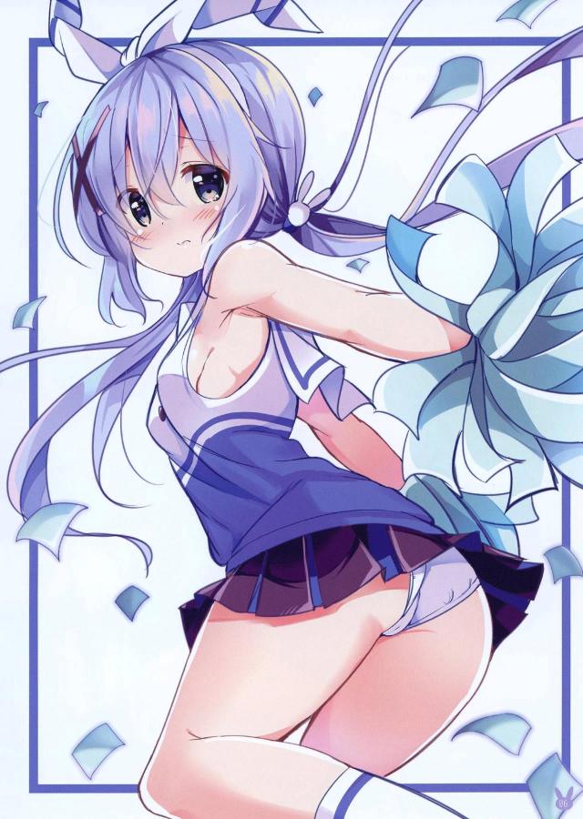 ごちうさの美少女キャラたちがフルカラーでいろんなコスプレをしながら半裸姿をさらすイラスト集！【ご注文はうさぎですか？・エロ同人誌】