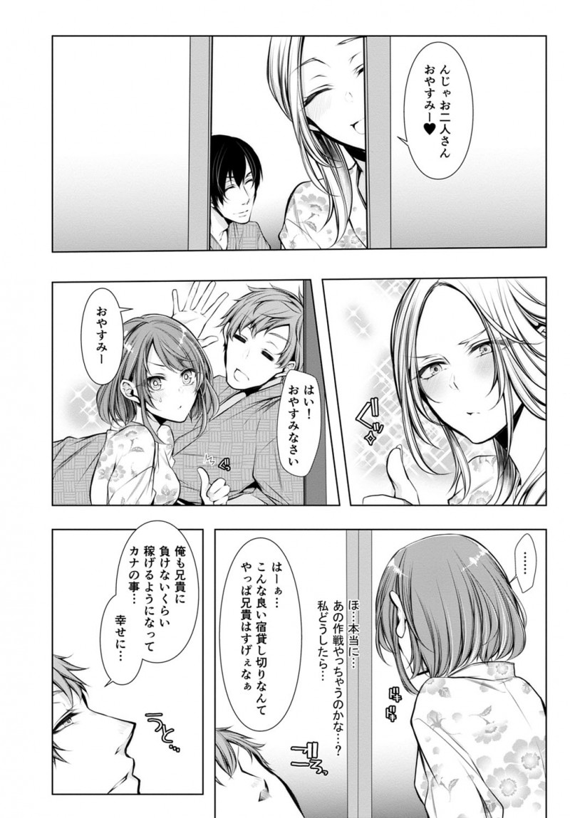 結婚が決まってから彼氏がさらに一生懸命仕事をがんばってくれていてうれしいけどその分エッチがなくなってしまい寂しい彼女が、義兄夫婦と一緒に行った婚前旅行で久しぶりに激しくエッチしてもらい悦んでいたら隣に彼氏が寝ていて義兄にハメ撮りレイプされていた！