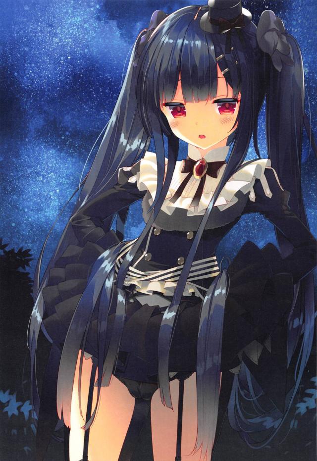 ホワイトデーの夜中にトリカブトに散歩に誘われた団長がお返しがほしいと目の前でパンツを脱がれおねだりされて激しくいちゃラブ中出しセックスしたった♪【FLOWER KNIGHT GIRL フラワーナイトガール・エロ同人誌】
