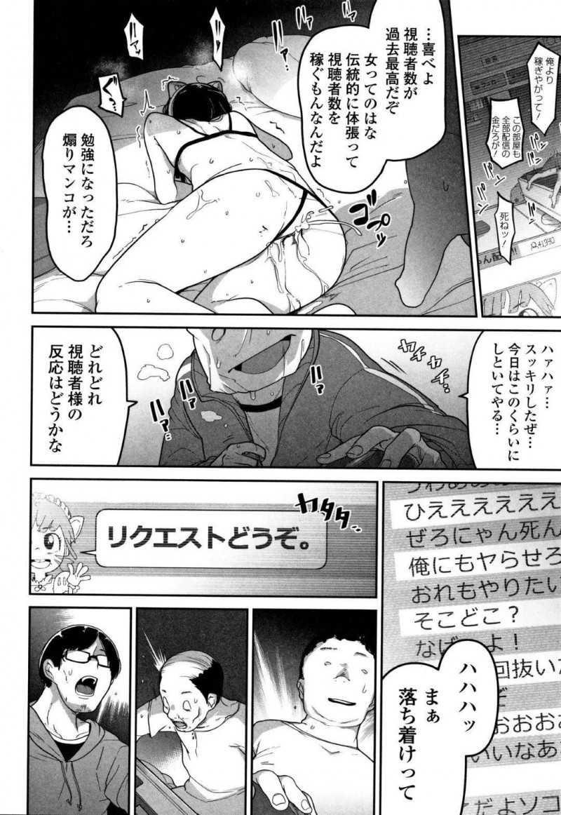 視聴者を煽る貧乳生意気ゲーマーのぜろにゃん…煽りゲーム配信者のぜろにゃんの元に殺害予告のメールが送られてくる。翌日配信しようとすると、自分の顔が放送されていた！カメラの存在に気づいたぜろにゃんの元に男が忍び込み、公開レイプ！視聴者に煽られながら犯され、最後は暴行されてる【つくすん：煽りゲーマーは突撃に弱い】