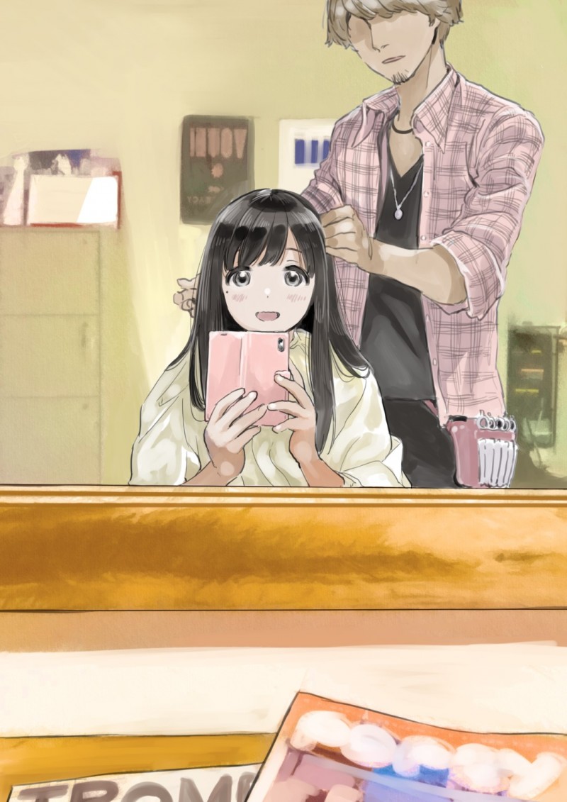 【エロ漫画】彼氏とラブラブな清楚系彼女…ある日彼女が熟睡している時に魔が差してしまった彼は彼女のスマホを覗き見してしまい、他の男とのハメ撮りを発見してしまう！【チョコロ:彼女のスマホを覗いただけなのに】