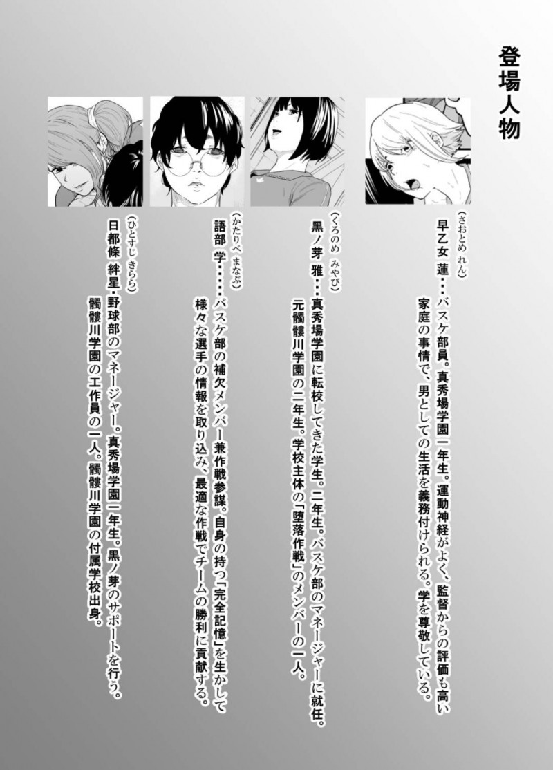 【エロ同人誌】父親の方針で男として振舞い生活するバスケ部JKは秘密がバレてしまった後、男を躾けたい欲求を満たす！【モノクロイド/スパイマネジメント3 工作員の作り方】