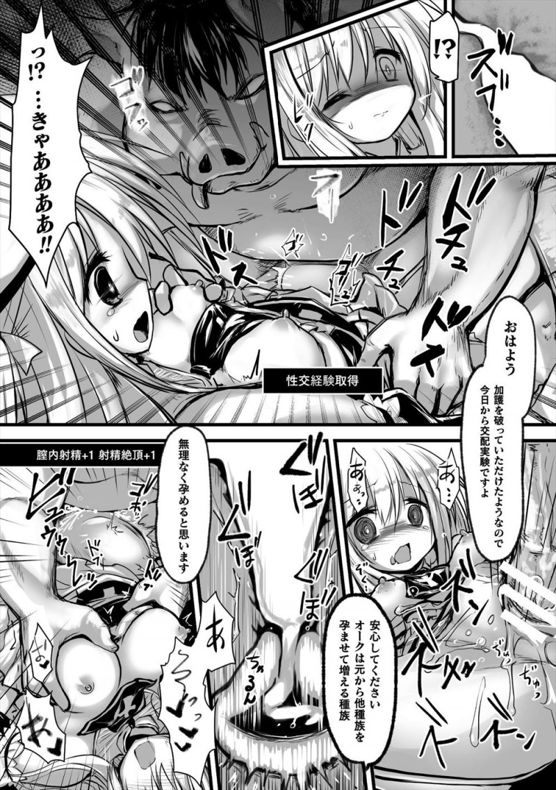 仲間がダンジョンで突っ走り離れ離れになってしまった美少女神官がつかまってしまい、支援力を敵の王に気に入られてしまった神官が種付けレイプされ子供を産まされる！