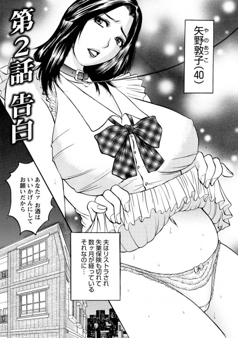 貧乏なので性悪なジジイに寝取られた熟女…エロコスチュームを着せられて寝取られてセックスをしたことを夫へ白状したら夫から強姦なバックセックスされちゃう！【Akira：第2話 告白】