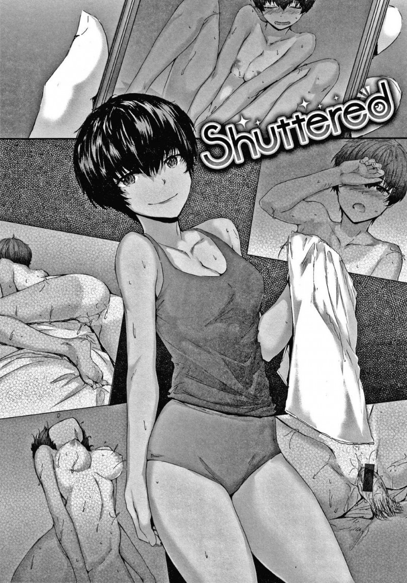 【エロ漫画】カメラ好きの彼氏にエッチな撮影をされて興奮するJKは、おねだりして生ハメいちゃラブ中出しセックス！【スミヤ/Shuttered】