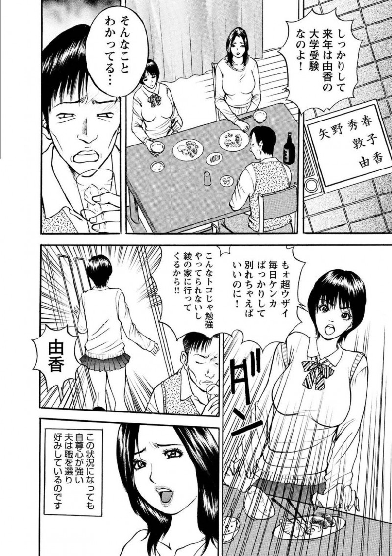 貧乏なので性悪なジジイに寝取られた熟女…エロコスチュームを着せられて寝取られてセックスをしたことを夫へ白状したら夫から強姦なバックセックスされちゃう！【Akira：第2話 告白】