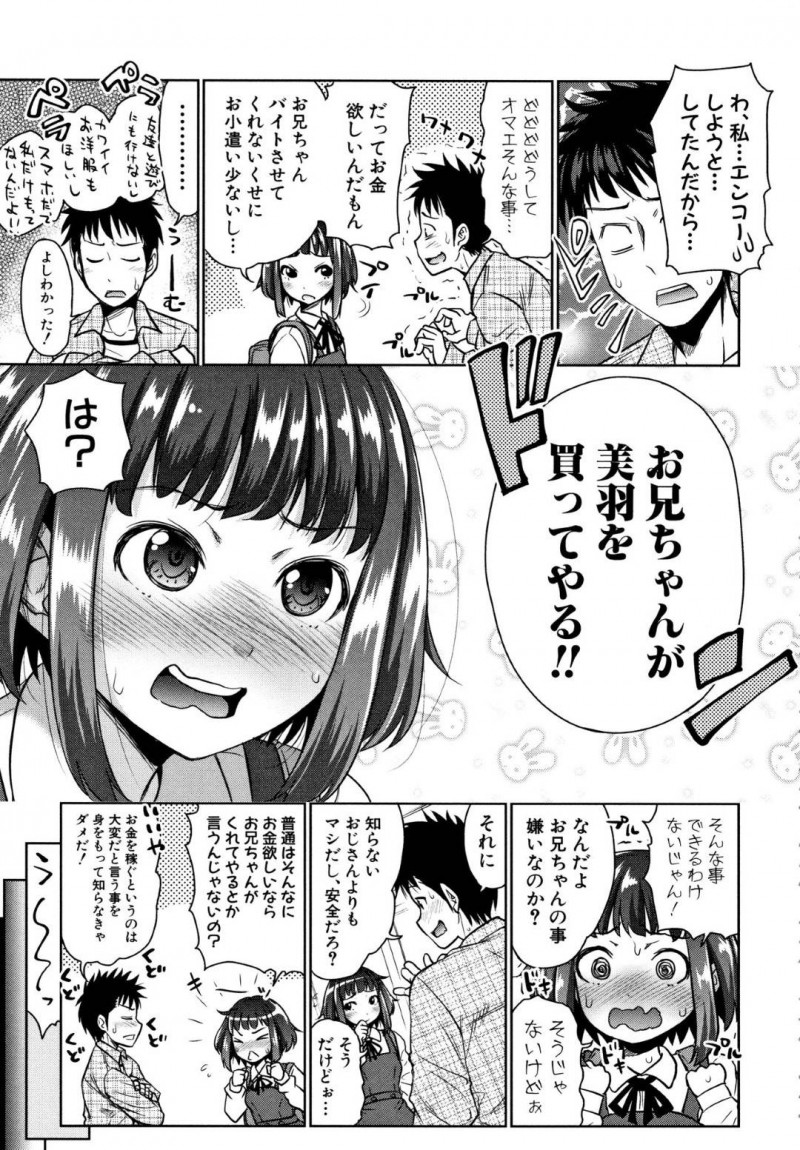 【少年漫画】兄に援助交際がバレてしまった妹…すると兄が援助交際を持ちかけてきてラブホテルへ行くことに！条件付きで近親相姦をしてしまった後、自宅でも度々兄から求められるようになる！【たくわん】