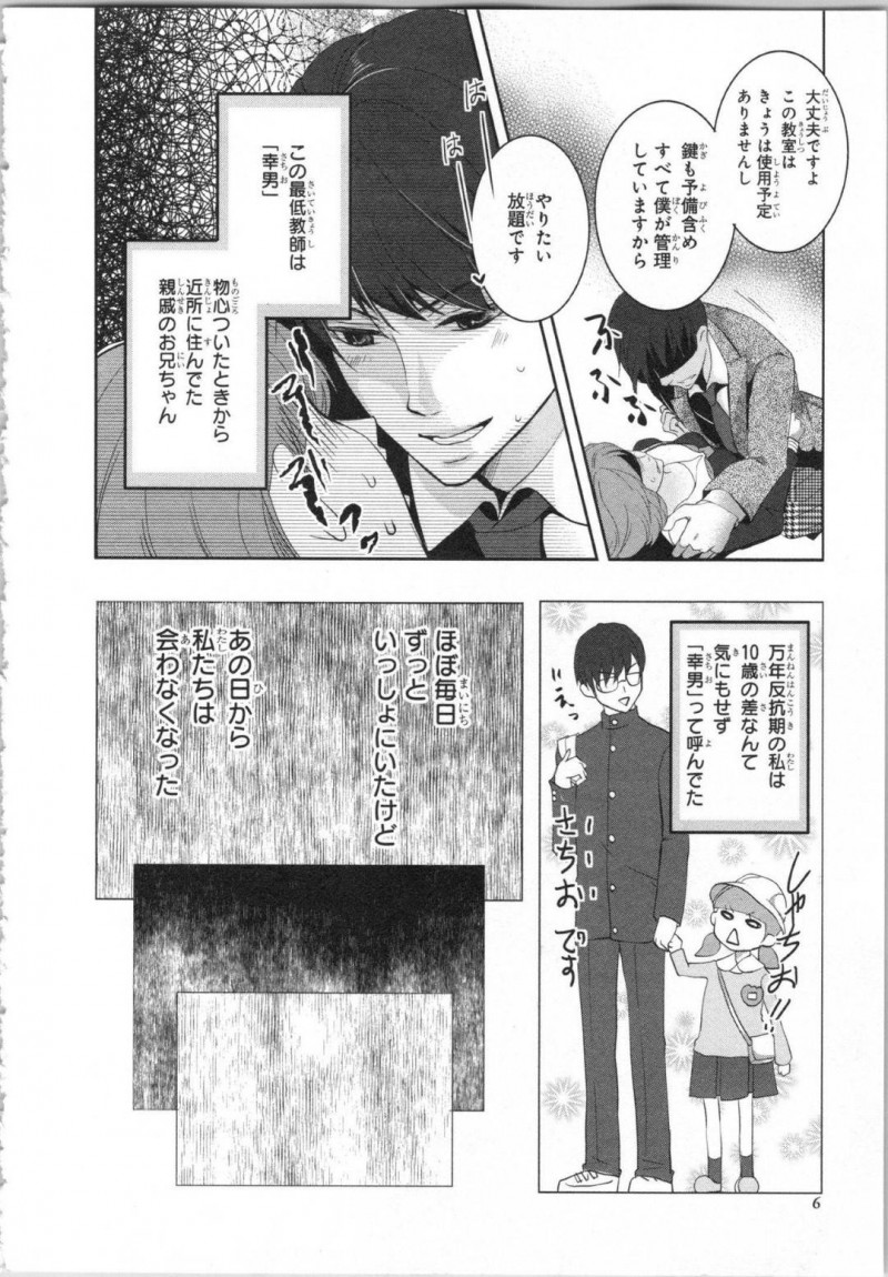 【エロ漫画】高校入学早々、幼馴染の変態イケメン教師に処女を奪われそうになる美少女ボーイッシュJK…空き教室で押し倒されてディープキスされたり、体育倉庫で乳首を舐められながら手マンされたりして初イキしてしまう【PIKOPIKO：制服プレイ 第１話】