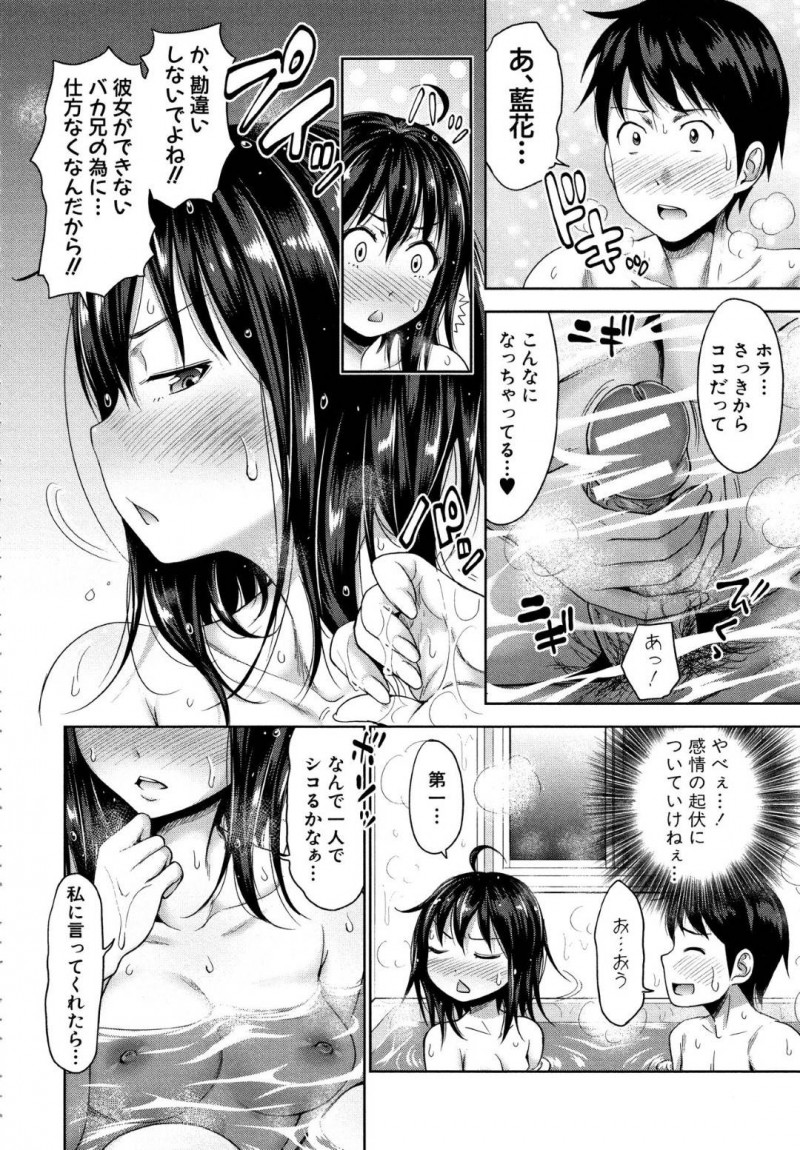【少年漫画】兄の部屋に入るとオナニー中で顔射させられたちっパイ妹…怒った妹は兄と昔のように風呂へ入り洗ってもらうことに！そこで妹の本心を聞き我慢できなくなった兄は再び一線を越える！【たくわん】
