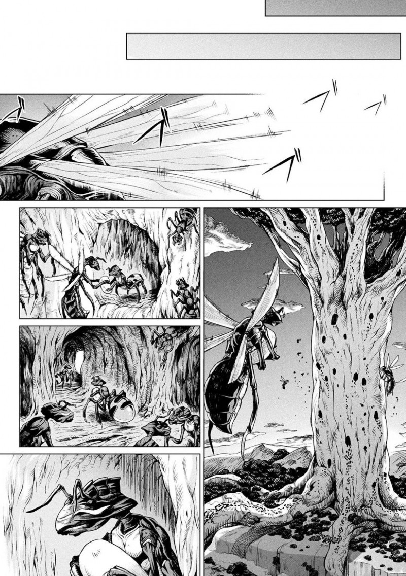 【エロ漫画】倒しても倒してもキリなく現れる蟲共に手を焼いている獣人たち…ついに仲間も襲われ蟲の下や生殖器が身体を這い回る！【タケ：霊樹の守り人】