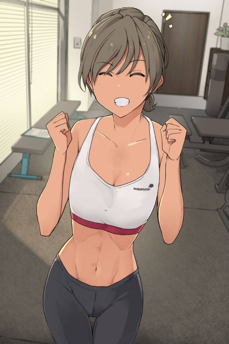 【エロ漫画】ジム通い初日、根性なしの男はお姉さんからエッチなトレーニングでしごかれ、中出しセックスで調教されマゾ化する【わかまつ】
