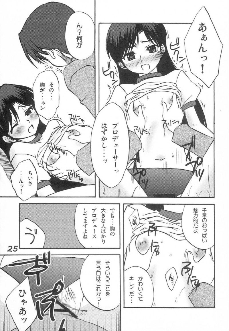 【エロ同人誌】Pが仕事で見ていたエロアニメを誤解してしまう星井美希はなりきって大好きなPを待つことに！【陸本美幸/みきこん：アイドルマスター】