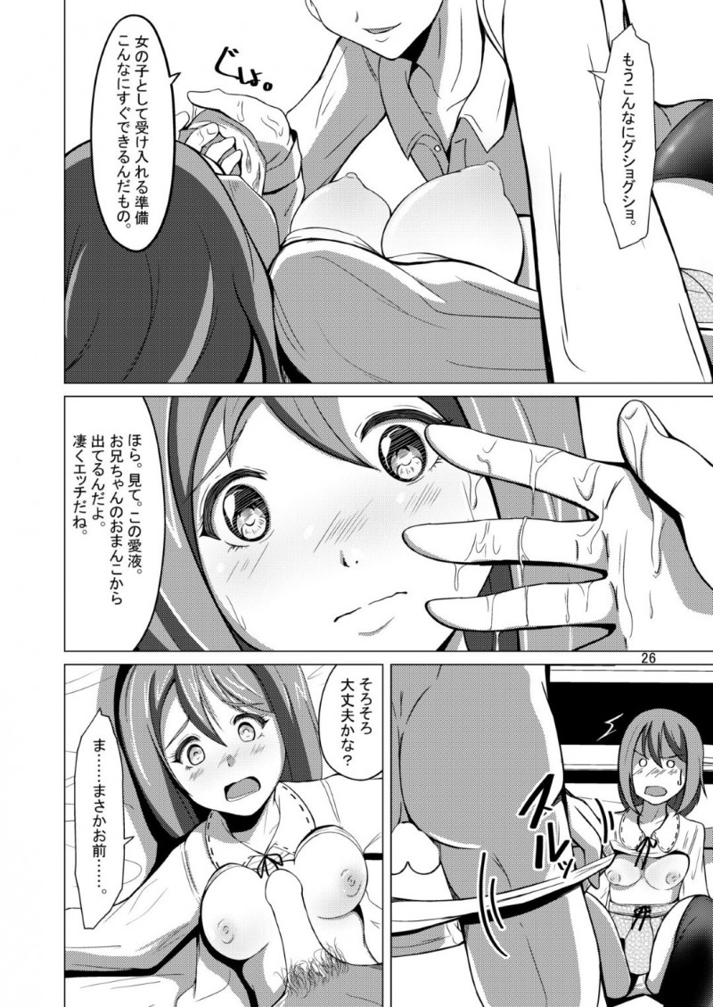 【エロ同人誌】4時間だけ身体が入れ替わる薬を兄と試そうとする巨乳妹…口移しによって完全に入れ替わった身体で女体を兄に堪能してもらう！そして妹自身が一番してもらいたかった近親相姦を犯してしまう！【いわした】
