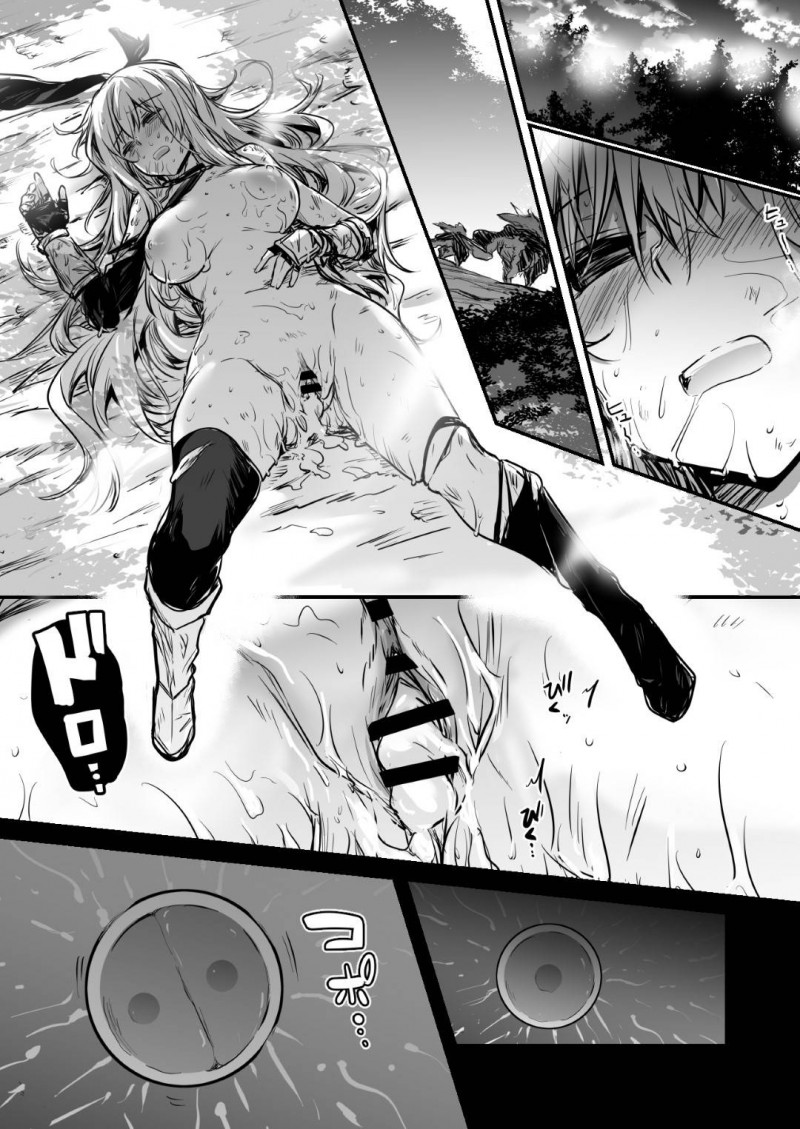 【エロ漫画】身体がしびれて思うようにならず、雑魚キャラに襲われてしまう少女は次第に性快楽にハマっていき、性行為に明け暮れる！【レフトハンド/冒険者ちゃん】