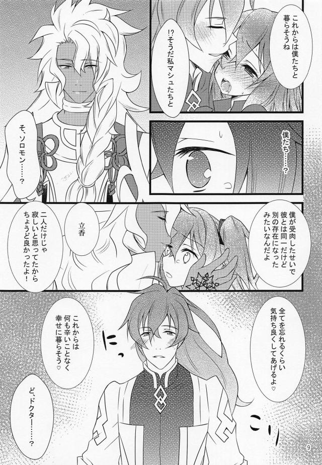 気づいたらドクターに拘束されていたぐだ子が、さらにソロモンとゲーティアも現れて4P二穴中出しセックスされ快楽に落ちていく！【Fate/Grand Order・エロ同人誌】