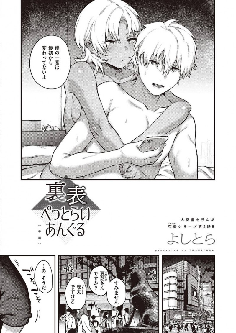 【エロ漫画】男から調教を受ける巨乳スレンダーお姉さん…彼女は目隠しされた状態で拘束され、チンポを生挿入されるハードファックで苦しいはずも中出しされて絶頂する！【よしとら:裏表ぺっとらいあんぐる】