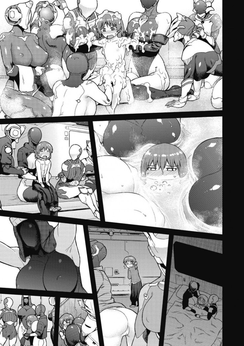 【エロ漫画】雇い主のショタを救出した巨乳衛兵達…自宅まで無事に送り届けるまで数か月船で一緒に過ごすことに！しかしある晩ショタが勃起していたため性的なプログラムを使ってご奉仕セックスを試みる！【佃煮：Formiboa&#8217;s seruice】