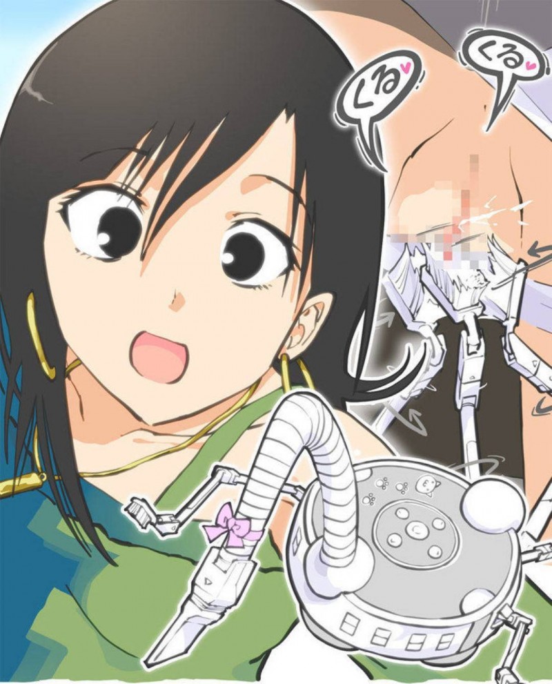 【エロ漫画】暴走を始めたロボット掃除機からエッチな事を受けてしまうスレンダーお姉さん…されるがままの彼女はブラシでクリや乳首を責められた挙げ句、膣内を吸引されて潮吹き絶頂しまくる！【あるぱかくらぶ:掃除機に犯された &#8211; 後輩の来宅中編】