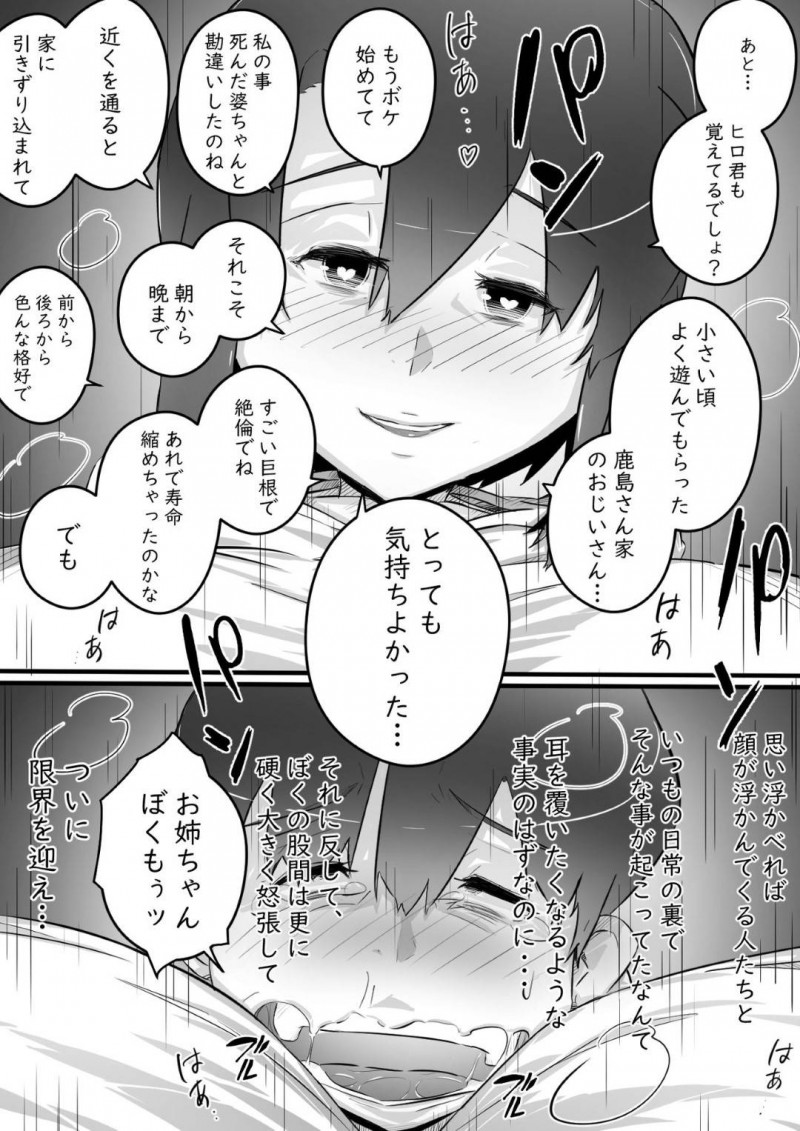 8歳年上のど変態である親戚のお姉ちゃん…手コキされたり中出しセックスされてだいしゅきホールドされちゃう！【ヒレカツ：姉との日々 part-1 -芽吹きの季節編-】
