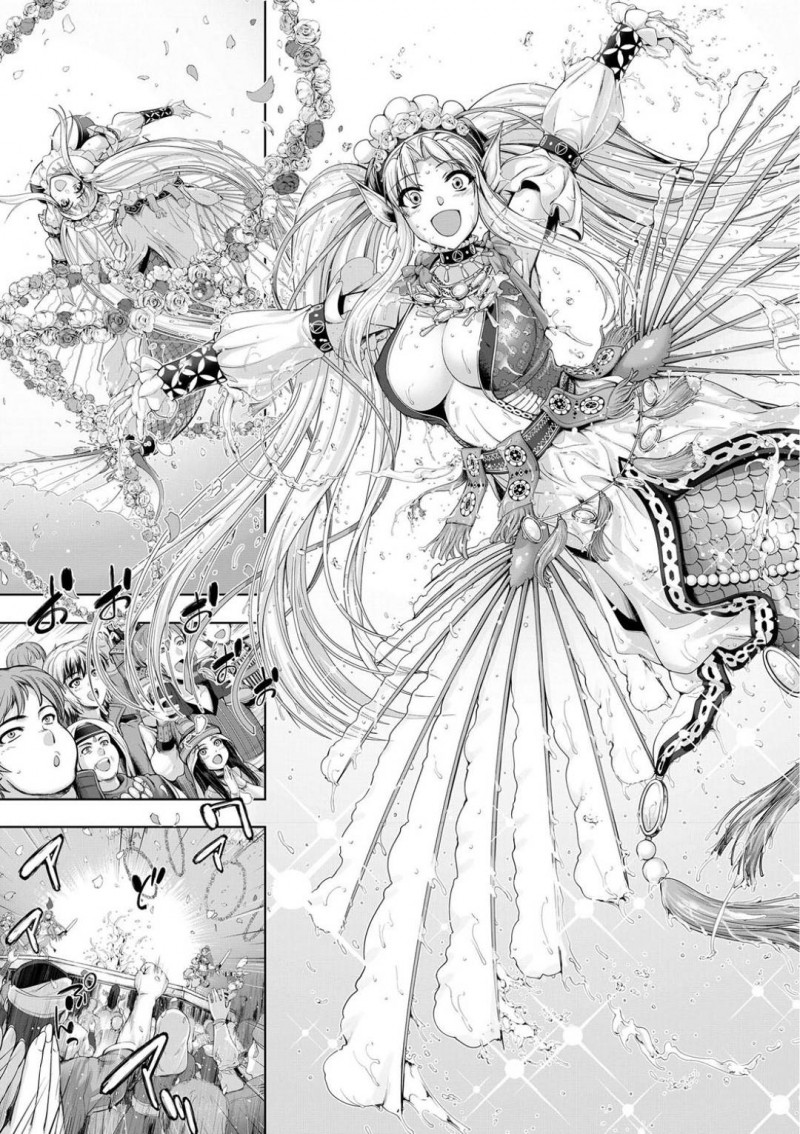 【エロ漫画】彼とのセックス中に絶頂寸前で尻尾で壁を壊してしまった巨乳人魚…覗かれてしまう可能性も考えるもお互い我慢できずそのままセックス再開！【GEN：モンスターガールズの恋色サーカス】