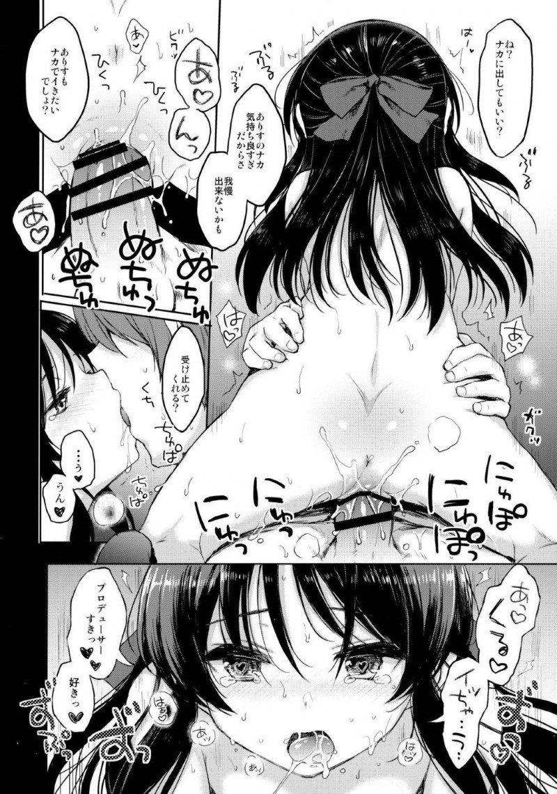 【エロ同人誌】他の女の子といちゃいちゃしているところを見てしまい嫉妬が隠し切れない橘ありすは仲直りセックスで中出し絶頂！【七宮つぐ実/あなたのアリス：アイドルマスターシンデレラガールズ】