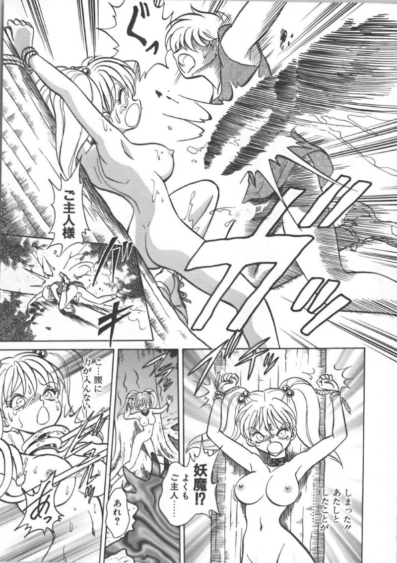 【エロ漫画】幼いころに助けた少年と再会した美少女性奴隷…犬の散歩プレイをご主人様としていた公園に少年がよく来ると知ってプレイを拒否するが、少年に見られるかもしれない緊張感によって感度がいつもよりも増してしまう！【毛野楊太郎:帰らない夏】