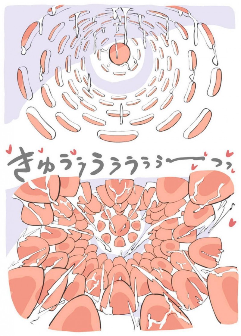 【エロ漫画】暴走を始めたロボット掃除機からエッチな事を受けてしまうスレンダーお姉さん…されるがままの彼女はブラシでクリや乳首を責められた挙げ句、膣内を吸引されて潮吹き絶頂しまくる！【あるぱかくらぶ:掃除機に犯された &#8211; 後輩の来宅中編】