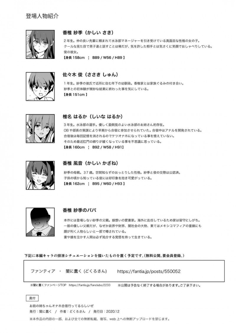 【エロ漫画】彼氏持ちのJKは、マネージャーとして合宿に参加させられると、部員やOB達にオナホとして犯される【 闇に蠢く】