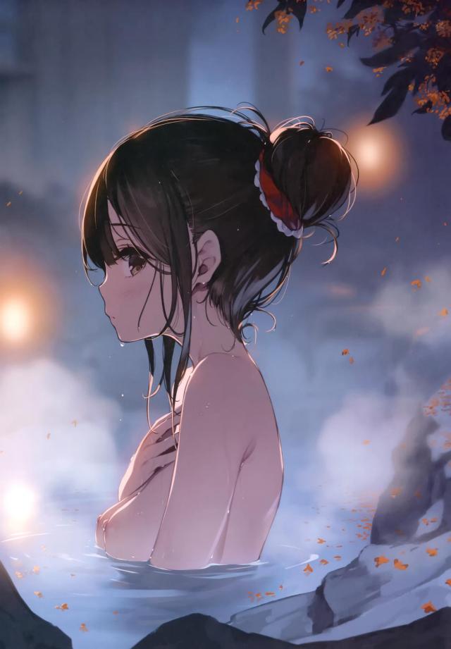 霊夢と早苗さんを中心に東方Projectの巨乳からちっぱいまでの美少女たちの美麗な温泉入浴シーンをフルカラーで楽しめるイラスト集！【東方Project・エロ同人誌】