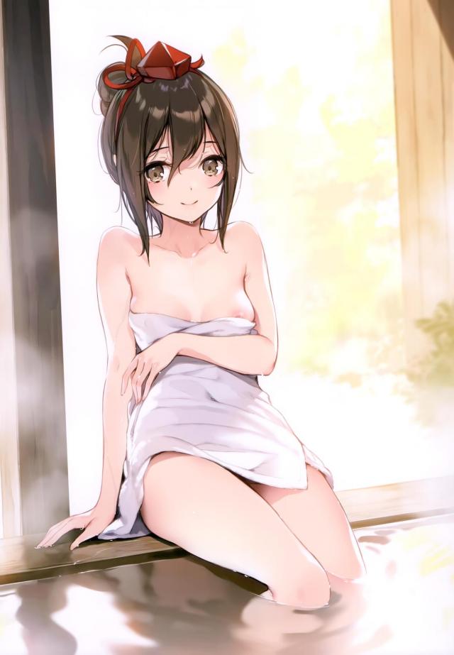 霊夢と早苗さんを中心に東方Projectの巨乳からちっぱいまでの美少女たちの美麗な温泉入浴シーンをフルカラーで楽しめるイラスト集！【東方Project・エロ同人誌】
