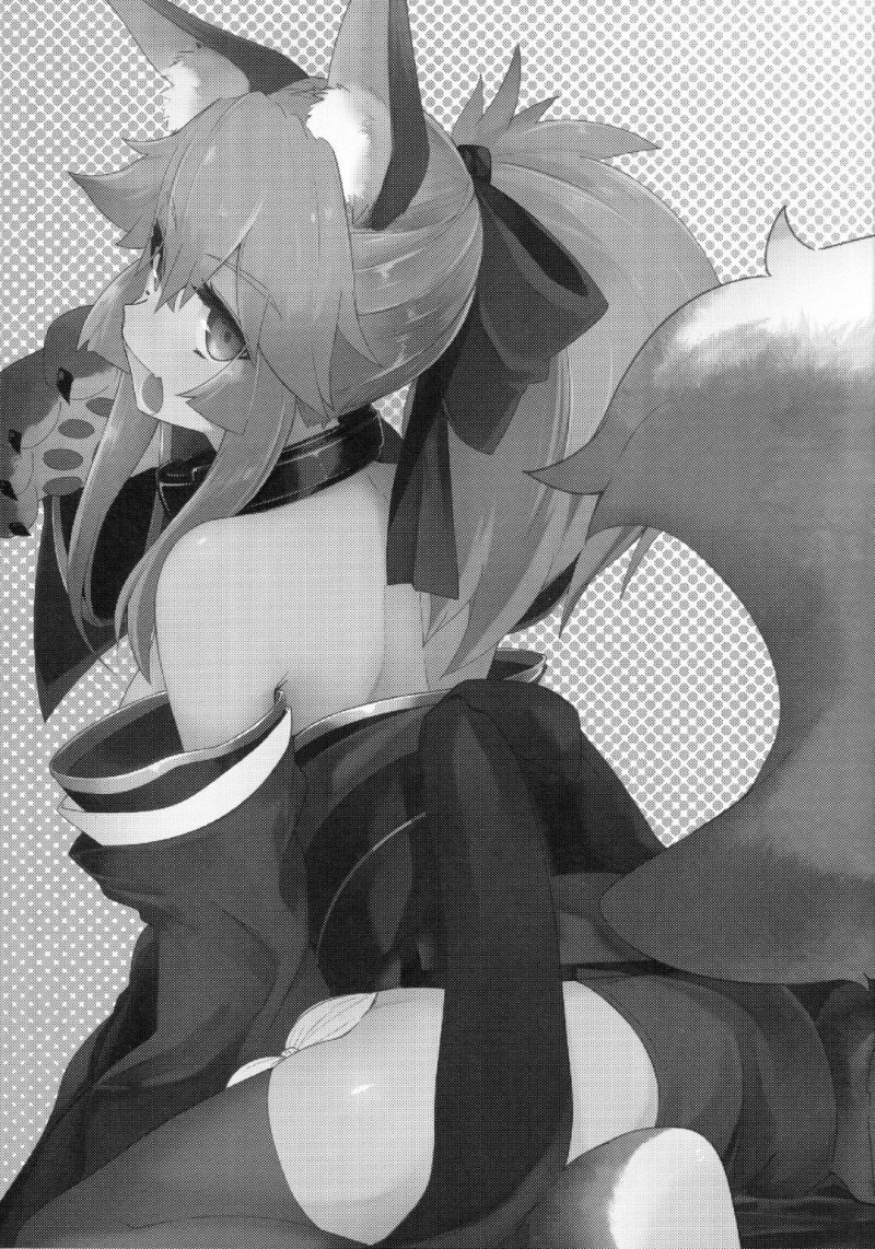 【エロ同人誌】ご主人のベットを占領して熟睡するタマモキャット…寝返りでずれたエプロンから巨乳が露わになり事故でご主人が触ってしまう！【カタミミヘッドフォン (蟻吉げん)]：猫箱/Fate/Grand Order】