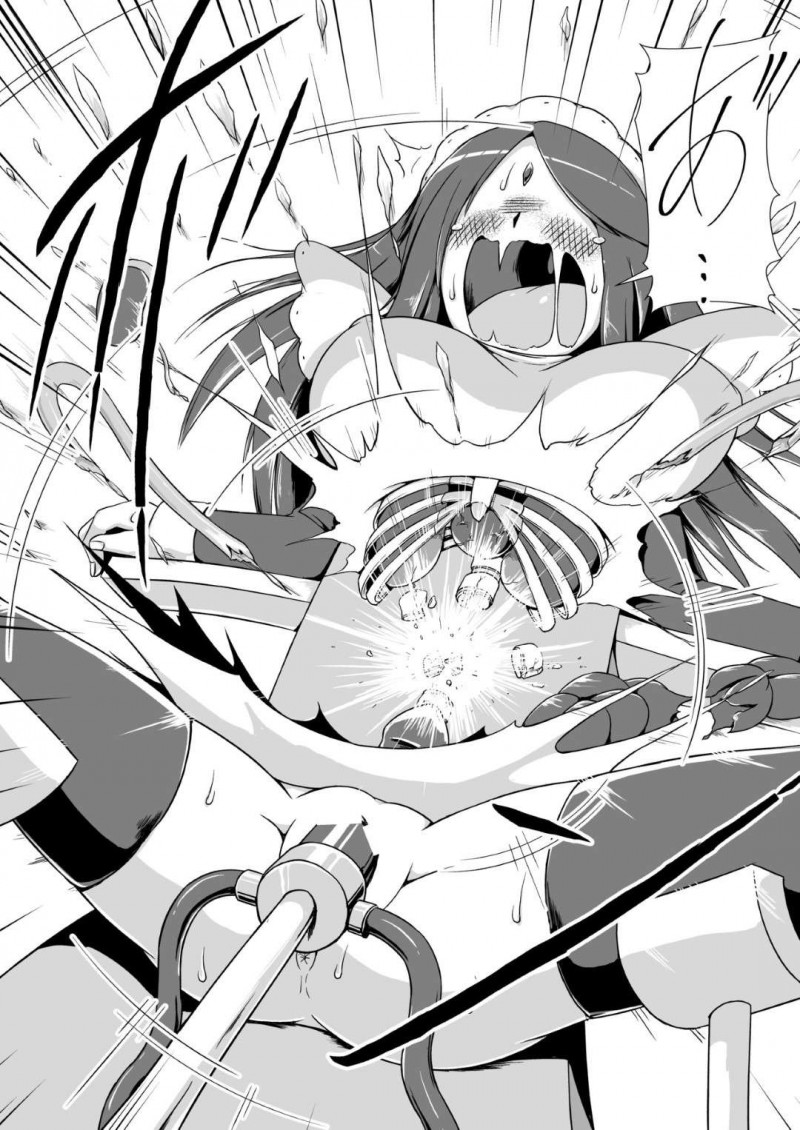 【エロ漫画】幼い頃から膨腹遊びをしていた坊ちゃんに対してメイド長は地下室に連れ込むと超高圧工業用コンプレッサーを見せる。メイド長は坊ちゃんにスイッチを渡し腹を肥大化させ・・・【binf】