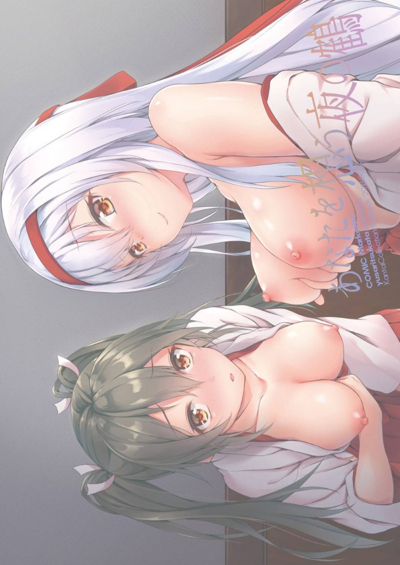 【エロ漫画】提督にエッチなサポートをする翔鶴は、瑞鶴にバレるとイチャラブセックスしている所を見せつける【淡夢】