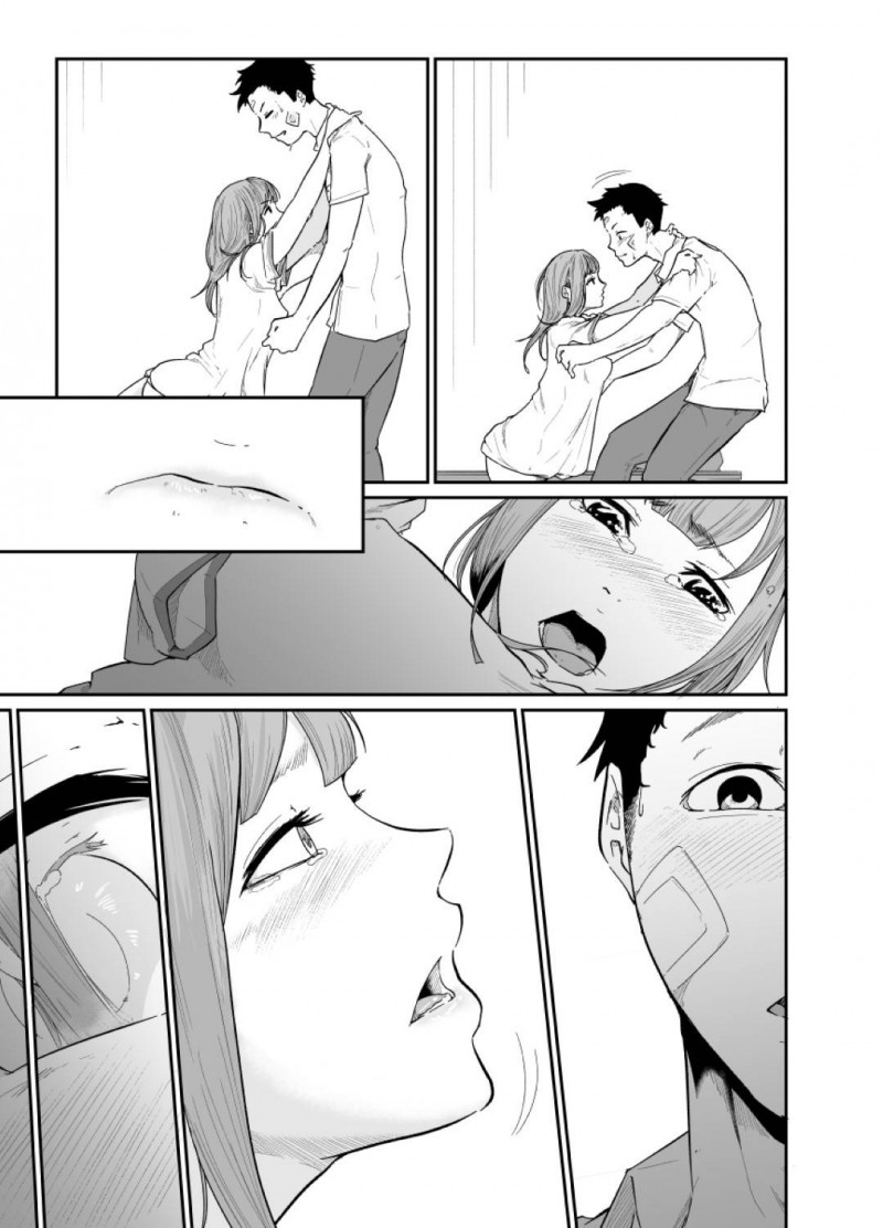 【エロ漫画】真に助けてもらった静香は、真に迫りセックスすると継母に支配されていた記憶がフラッシュバックし狂ったように真を犯す【モノクロイド】