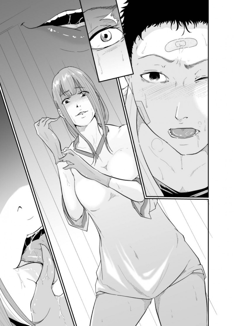 【エロ漫画】真に助けてもらった静香は、真に迫りセックスすると継母に支配されていた記憶がフラッシュバックし狂ったように真を犯す【モノクロイド】