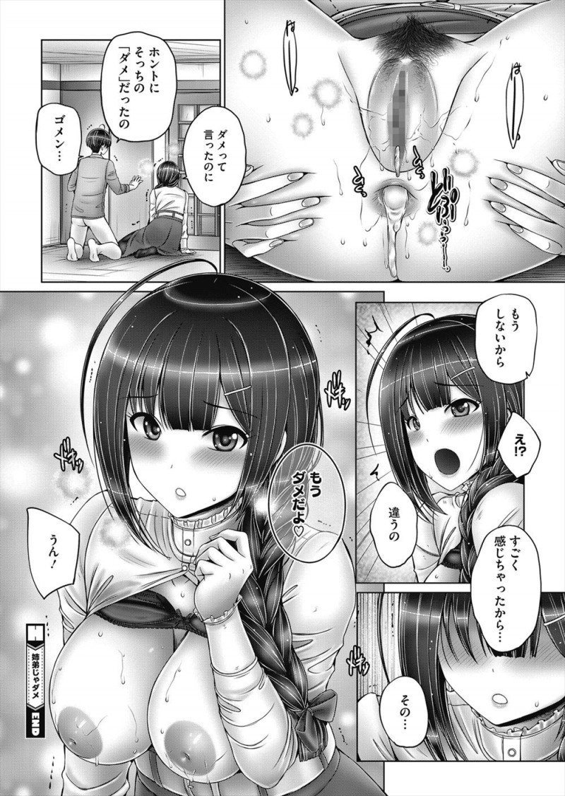 むっちり巨乳美人で大好きな姉についに我慢できず押し倒してしまった弟が、だめと言いながらもまったく抵抗しない姉のまんことアナルの処女を奪い中出し近親相姦する！