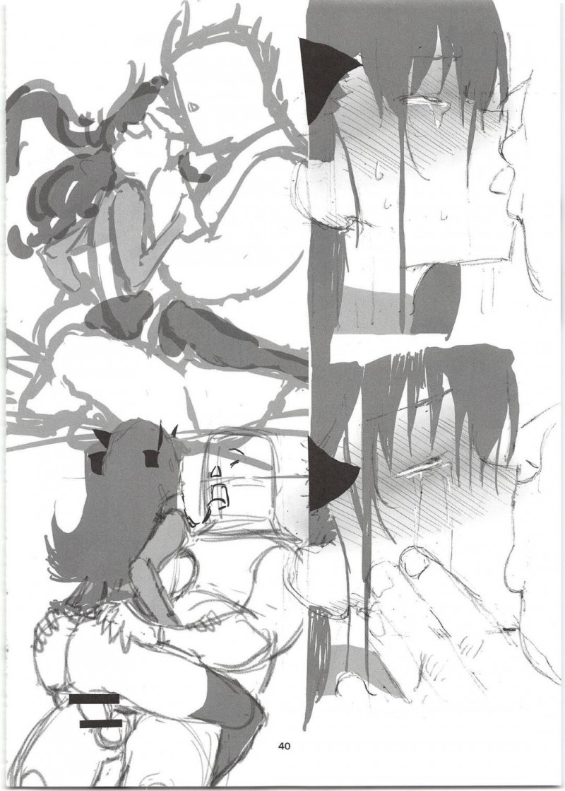 【エロ同人誌】(C96)妊娠が確認されて今夜がラストを迎えるイリヤ…VIPなど大勢の客が集まる中チンポをおねだり！【奇形誘蛾灯 (倉井尚)：輪凛姦姦-β-/Fate/stay night】